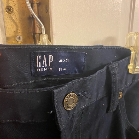 Gap Twill Pants in Slim Stretch blue galaxy - Picture 3 of 4